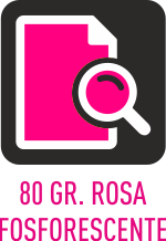 Rosa fosforescente 80 gr.